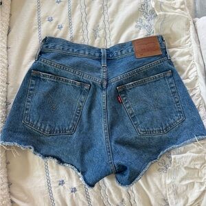 Levi's Blue 501 Jean Shorts